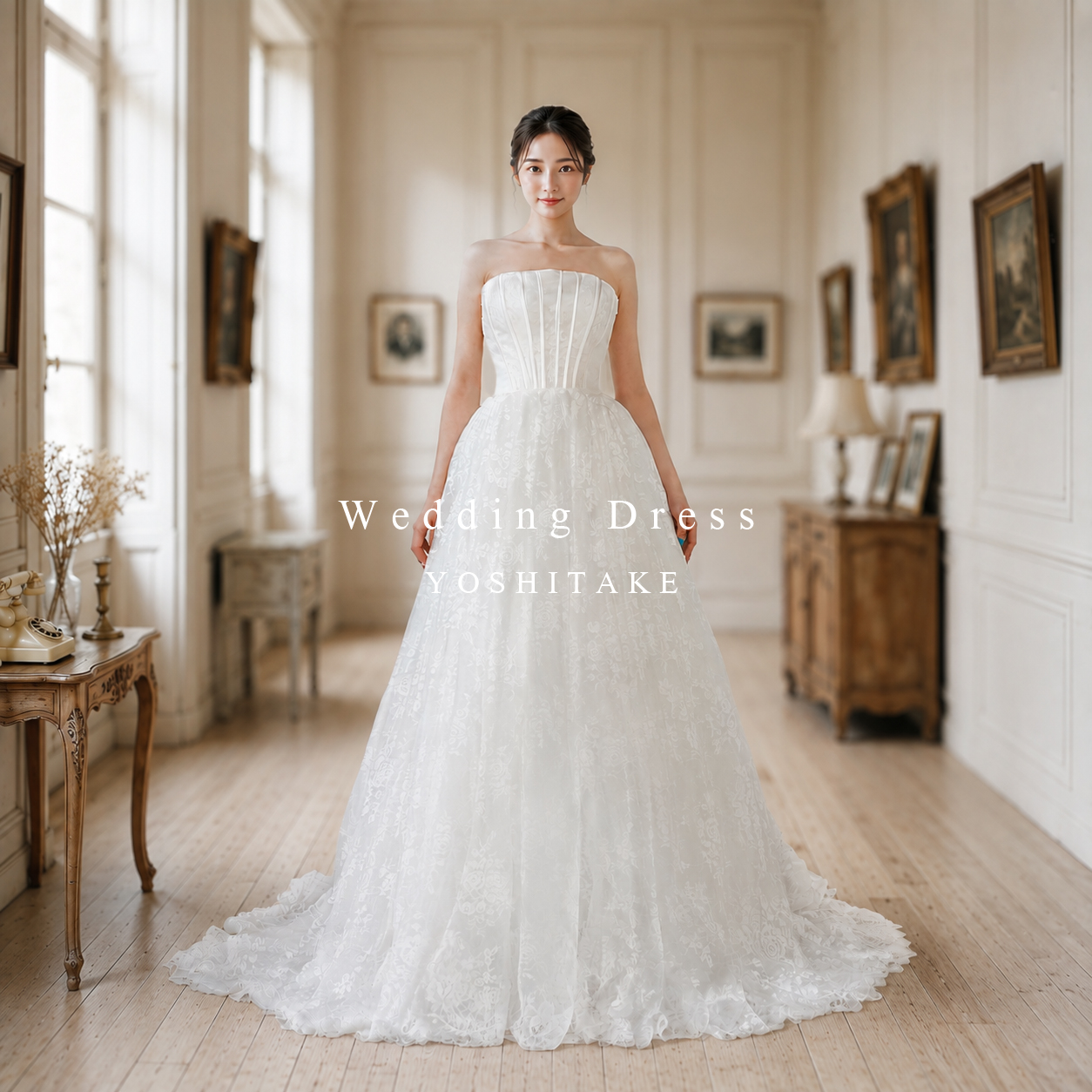 【いろは】ヨシタケ ウェディングドレス Designer Dress yoshitake – ウエディングドレス ヨシタケ